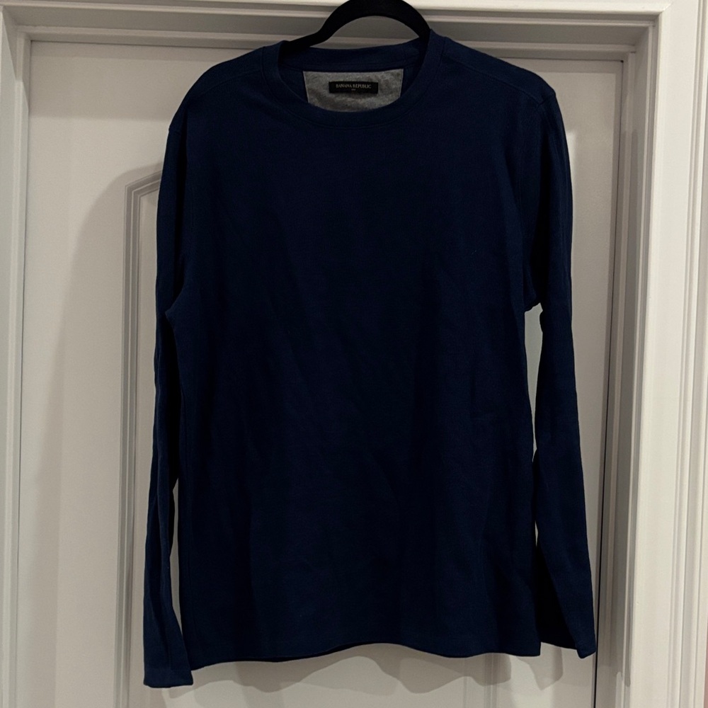 Eddie Bauer Dark Navy Long Sleeve Crew Shirt